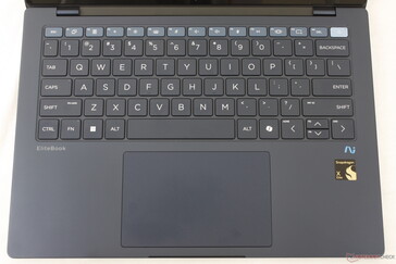 De eerste rij toetsen is anders gekleurd dan de rest om het model visueel te onderscheiden van andere modellen in de EliteBook-serie