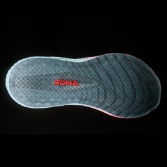 3DNA is de 3D-geprinte tussenzooltechnologie van Brooks (Afbeelding Bron: HP)