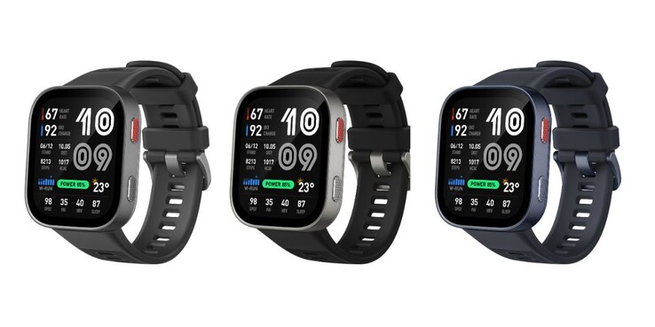 De Amazfit Bip Max smartwatch is verkrijgbaar in grijs, zwart en blauw