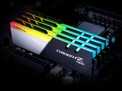 G.Skill Trident Z Neo Series DDR4 RAM geïnstalleerd in moederbord (Afbeelding bron: G.Skill met bewerkingen)