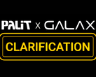 Een afbeelding met zowel het logo van Palit als dat van het submerk Galax