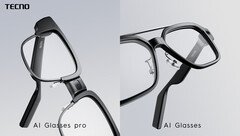 De Tecno AI Glasses en Tecno AI Glasses Pro zijn slimme brillen met AI-functies en geïntegreerde camera's. (Afbeeldingsbron: Tecno)