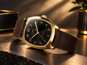 Het Timex Marlin Tonneau TW2Y84500IK-horloge met een bruine leren band