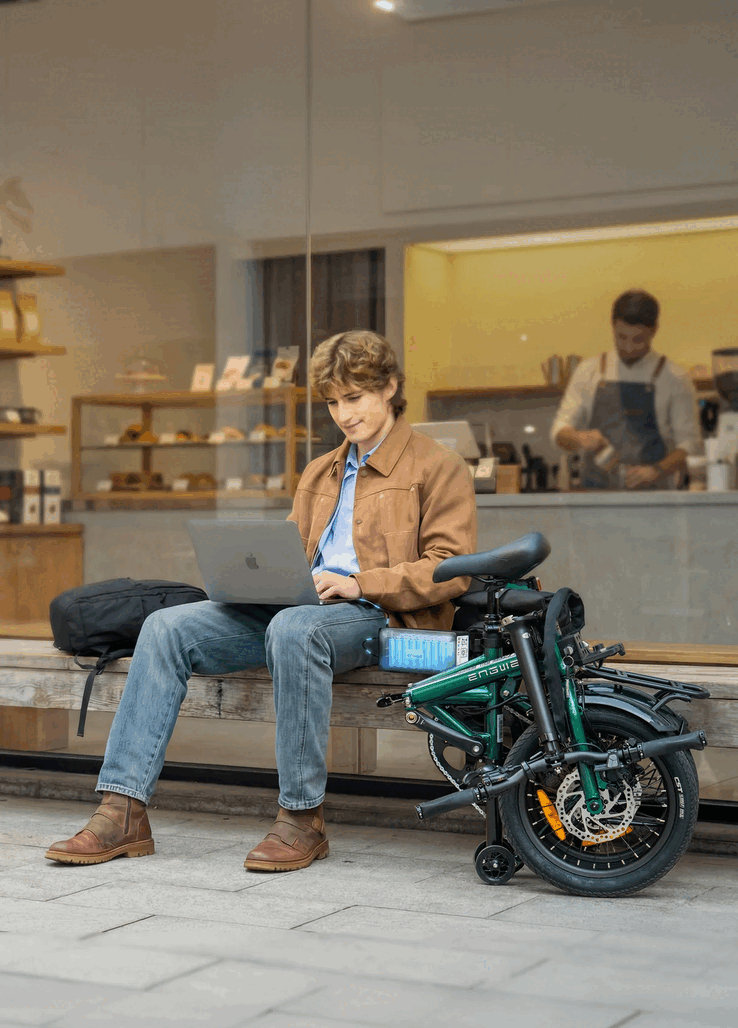 De Engwe Zip e-bike heeft een actieradius tot 120 km (75 mijl) bij één keer opladen 