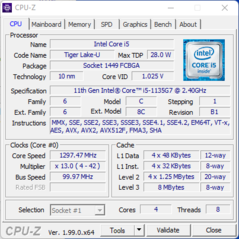 Systeem info: CPU-Z CPU