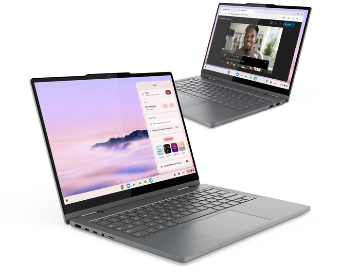 De Lenovo Chromebook Plus 2-in-1 kan worden uitgerust met maximaal een Intel Core 7-processor. (Afbeeldingsbron: Lenovo)