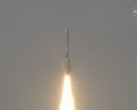 De draagraket van NISAR stijgt op van het Satish Dhawan Space Center (Afbeeldingsbron: ISRO)