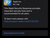 Apple heeft vandaag zijn eerste openbare Rapid Security Response-update uitgerold. (Afbeelding: eigen)