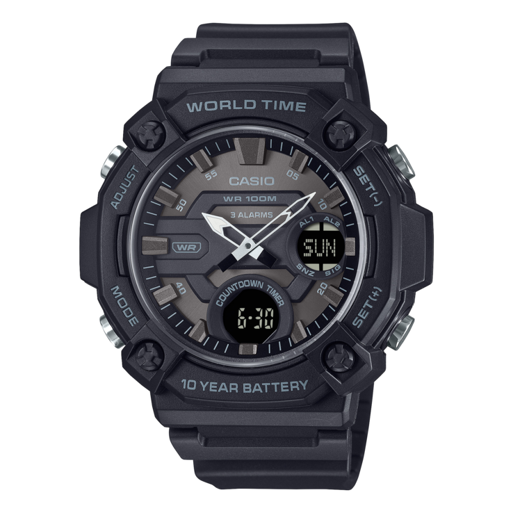 Het Casio AEQ120W-1BV horloge is nu verkrijgbaar in de VS. (Afbeeldingsbron: Casio)