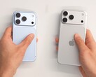 De Apple iPhone 18 Pro (links) en de iPhone 18 Pro Max (rechts) wegen respectievelijk 211 g en 249 g.