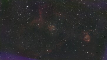 Tweede astrofoto met meer dan 550 gestapelde beelden, vastgelegd in drie uur (Afbeeldingsbron: Marc Zander / Notebookcheck)