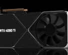 De RTX 4090 Ti Founders Edition zou even groot kunnen zijn als zijn voorganger, maar met een dikkere heatsink om rekening te houden met een verhoogde TGP. (Afbeelding bron: Moore's Law is Dead)