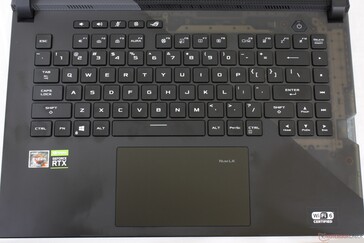 Het matte toetsenbord, clickpad en toetskappen trekken snel lelijk vet aan