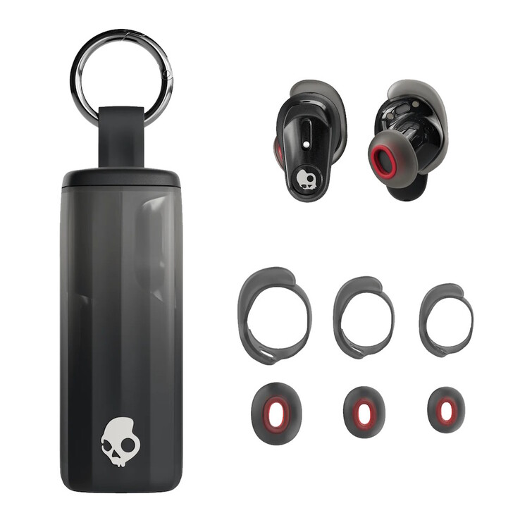 De Skullcandy Method 360 oordopjes worden geleverd met verschillende pasvormvinnen en gels voor een goede pasvorm. (Afbeeldingsbron: Skullcandy)