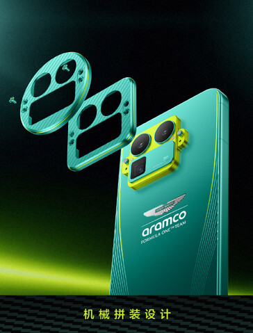 De Realme GT 8 Pro Aston Martin F1 Edition (Afbeelding bron: Realme)