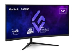 De VX3418C-2K gamingmonitor is gebogen en ultrawide (Beeldbron: ViewSonic)