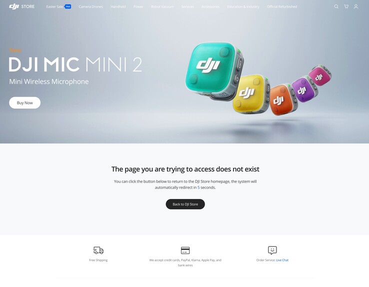 DJI heeft per ongeluk de Mic Mini 2 op zijn website onthuld. U kunt hem nog niet kopen.