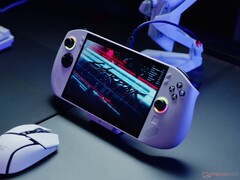 Lenovo Legion Go S handheld met Cyberpunk 2077 (Afbeelding bron: Notebookcheck)