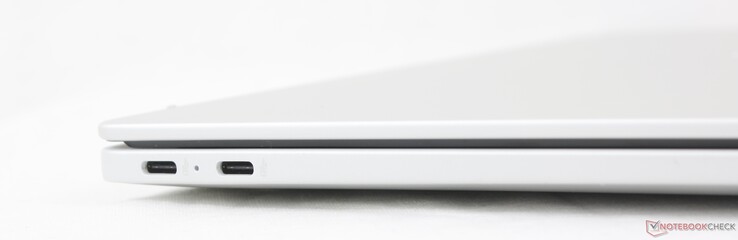 Links: 2x USB-C met DisplayPort 1.4a + Power Delivery (10 Gbps)