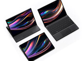 De One-Netbook 5 ondersteunt verschillende houdingen, net als de Surface Laptop Studio-serie. (Afbeelding bron: One-netbook via Minixpc)