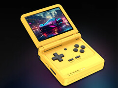 De Powkiddy V90S is de nieuwste in een rij van recente clamshell gaming handhelds. (Afbeelding bron: Powkiddy - bewerkt)