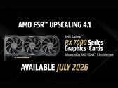 Een screengrab van AMD's FSR 4.1 INT8 aankondiging voor RX 7000-serie GPU's