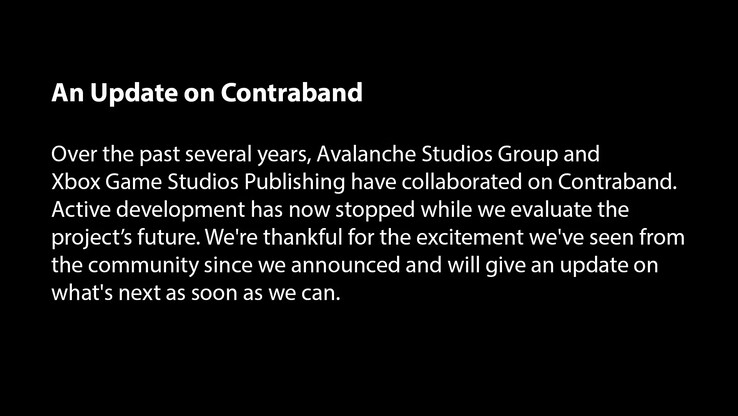 Het persbericht van Avalanche Studios. (Afbeeldingsbron: Avalanche Studios) 