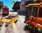 Promotieafbeelding voor Crazy Taxi: World Tour.