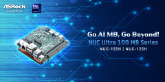 ASRock debuteert NUC Ultra 100 Moederbordenserie (Afbeelding bron: ASRock)