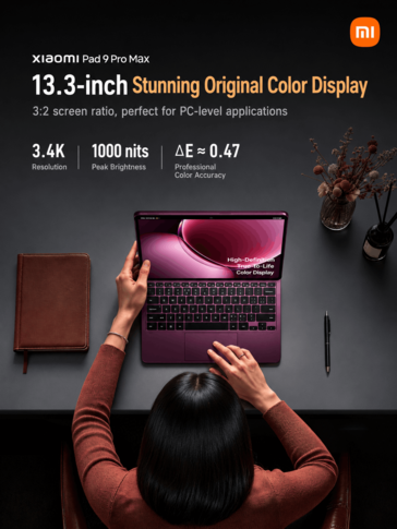 Hoogtepunten van het scherm van de Xiaomi Pad 9 Pro Max