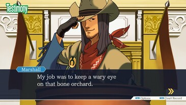 Getuigenis in de Phoenix Wright: Ace Attorney Trilogy (Afbeelding bron: Steam)