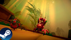In-game screenshot van Another Crab's Treasure die de omgevingen en gameplay laat zien. (Afbeelding bron: Steam - Bewerkt)