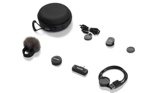 De Insta360 Mic Air wordt geleverd met alle accessoires die u nodig hebt. (Afbeeldingsbron: Insta360)