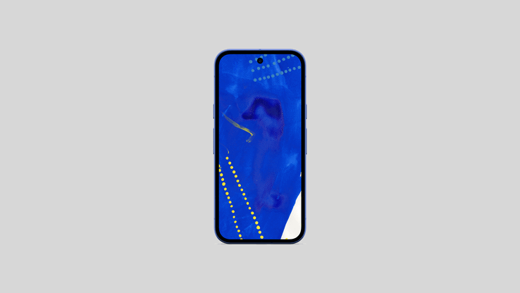 Google Pixel 10a in Isai-blauw