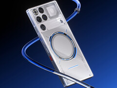 RedMagic 11 Pro zal de Snapdragon 8 Elite Gen 5 koppelen aan de Red Core R4 gaming chipset. Afgebeeld: een promofoto van de telefoon. (Afbeeldingsbron: RedMagic)