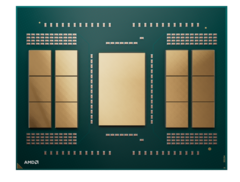 AMD Ryzen Threadripper Pro 9995WX heeft 12 rekeneenheden aan weerszijden van de I/O-kant. (Afbeelding Bron: AMD)