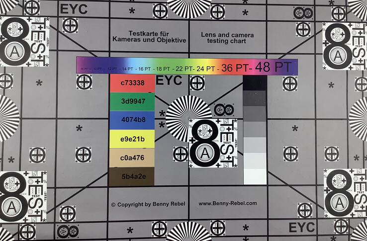 Apple iPad Mini 5 - test chart