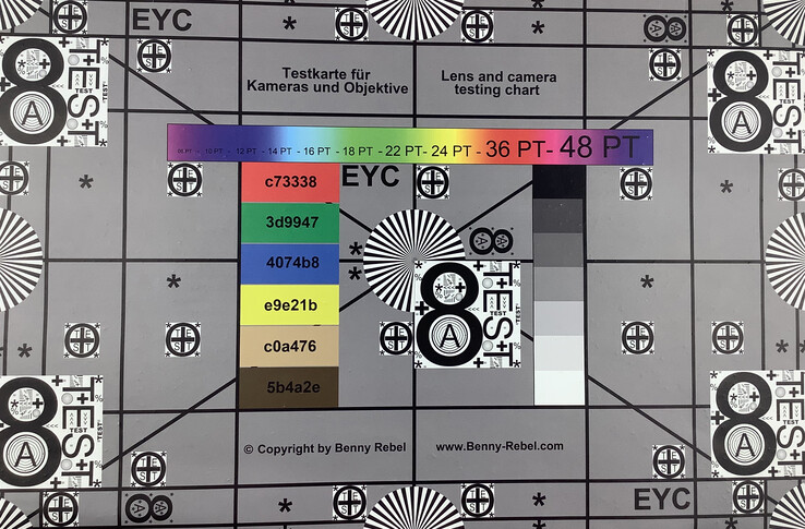 Apple iPad Mini 5 - test chart