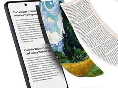 De Alcatel V3 Ultra is ook ontworpen om e-books weer te geven. (Afbeeldingsbron: Alcatel)