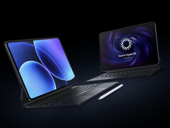 De Pad 8 en Pad 8 Pro met de officiële toetsenbord- en stylusaccessoires van Xiaomi. (Afbeeldingsbron: Xiaomi)