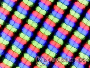 Subpixelmatrix met matte coating
