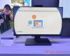 De Asus ExpertCenter P600 AiO kan worden geconfigureerd met een CPU met tot 50 TOPs NPU. Afgebeeld: het 27-inch model. (Afbeeldingsbron: Notebookcheck)