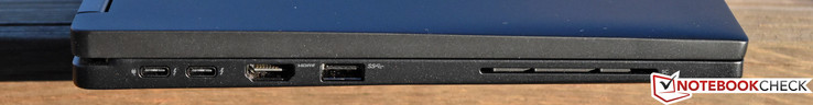 Linkerkant: Thunderbolt 3/Oplaadpoort, Thunderbolt 3, HDMI, USB 3.0