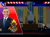 In „Electoral Carnage“ nemen beroemde Amerikaanse presidenten het tegen elkaar op in satirische 2D-gevechten.