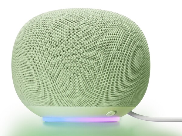 De Google Home Speaker heeft een ringverlichting en een knop om de microfoon te dempen. (Afbeeldingsbron: Google)