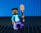 Een afbeelding van een minifiguur van Steve uit Minecraft.