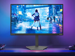 De 25M4P5200T heeft een 24,5-inch IPS-scherm. Afgebeeld: bewerkte promotiefoto waarop de voorkant van de gamingmonitor te zien is.
