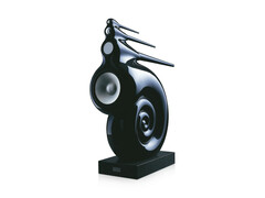 Een promotionele afbeelding voor de beroemde vloerstaande luidspreker van Bowers &amp;amp; Wilkins, de Nautilus, tegen een witte achtergrond. (Afbeelding Bron: Bowers &amp;amp; Wilkins)