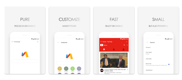 Via Android browser