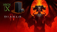 Een Xbox Series X met Diablo IV-thema is naar verluidt in de maak (afbeelding via @bilibili_kun op Twitter)